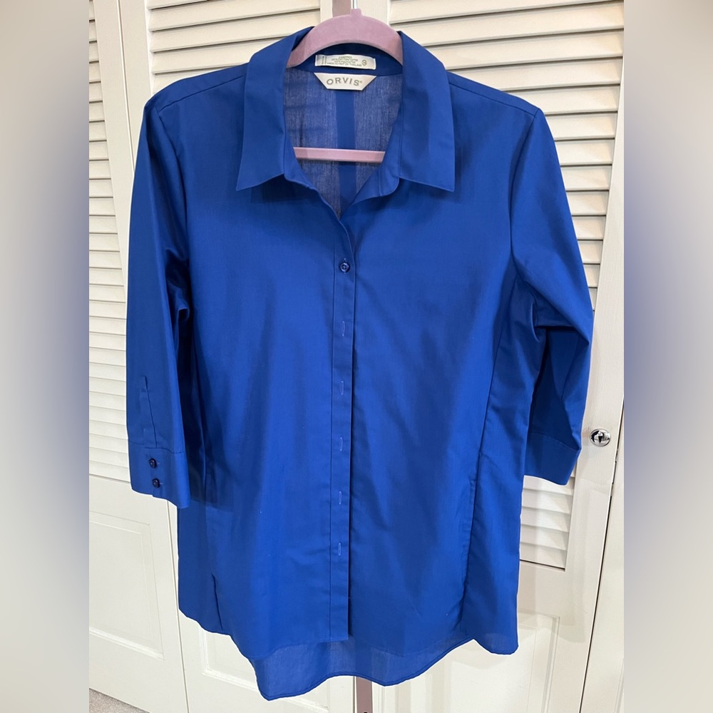 Orvis cotton no-iron tunic with pockets